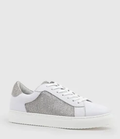 Justice Sneaker With Panel In Silver Ritz