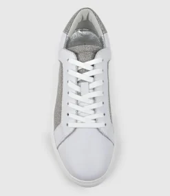 Justice Sneaker With Panel In Silver Ritz