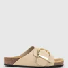 Kakari Buckle Slide On Footbed In Mink