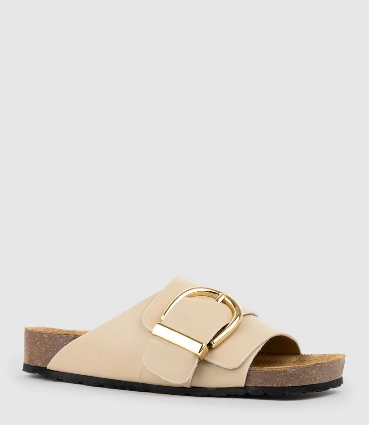 Kakari Buckle Slide On Footbed In Mink