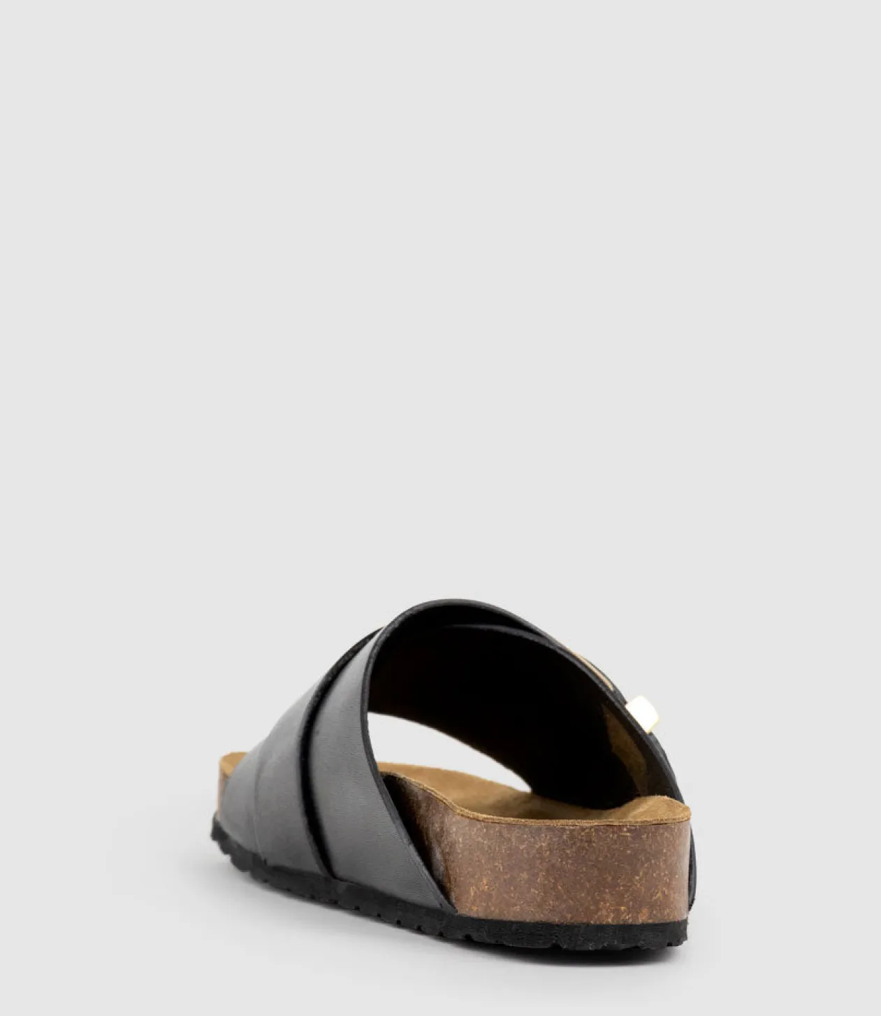 Kakari Buckle Slide On Footbed In Black