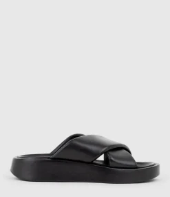 Kamir Crossover Slide On Chunky Unit In Black