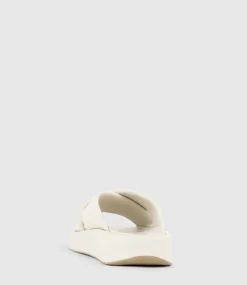 Kamir Crossover Slide On Chunky Unit In Cream