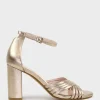 Karina85 Multistrap Block Heel Sandal In Rosegold