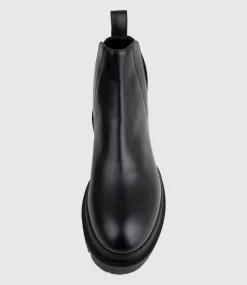 Kash Hidden Gusset Ankle Boot In Black