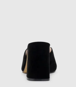 Kathy85 V Throat Slide In Black Suede