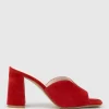 Kathy85 V Throat Slide In Red Suede