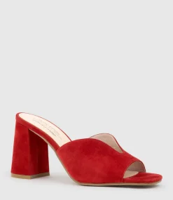 Kathy85 V Throat Slide In Red Suede