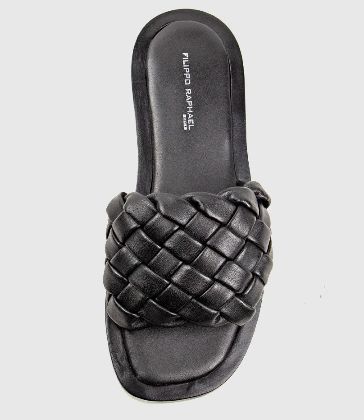 Keira Woven Simple Slide In Black