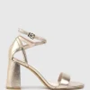 Kelsey85 Ankle Wrap Sandal In Rosegold