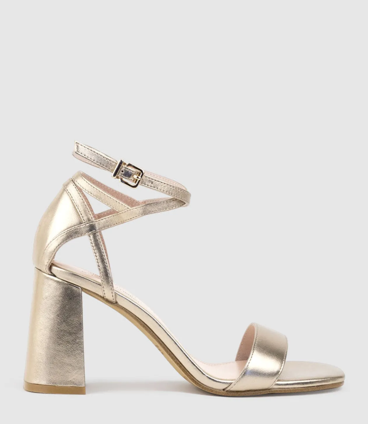Kelsey85 Ankle Wrap Sandal In Rosegold