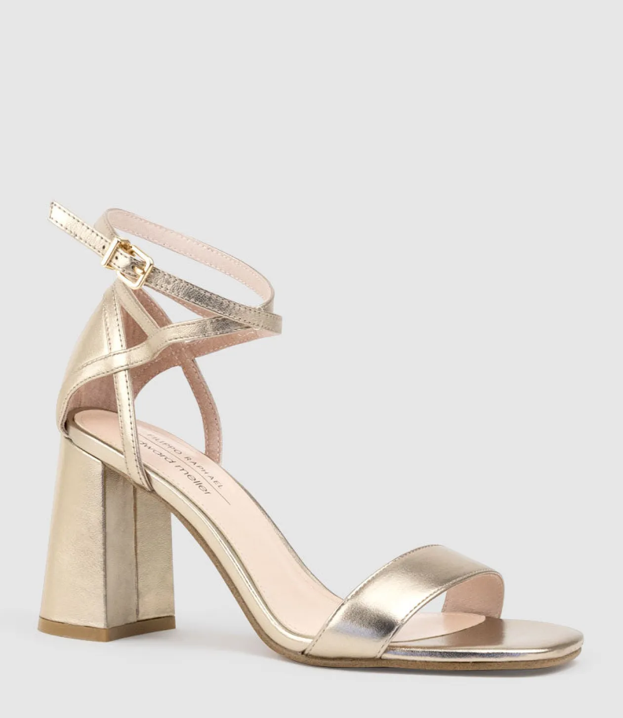 Kelsey85 Ankle Wrap Sandal In Rosegold