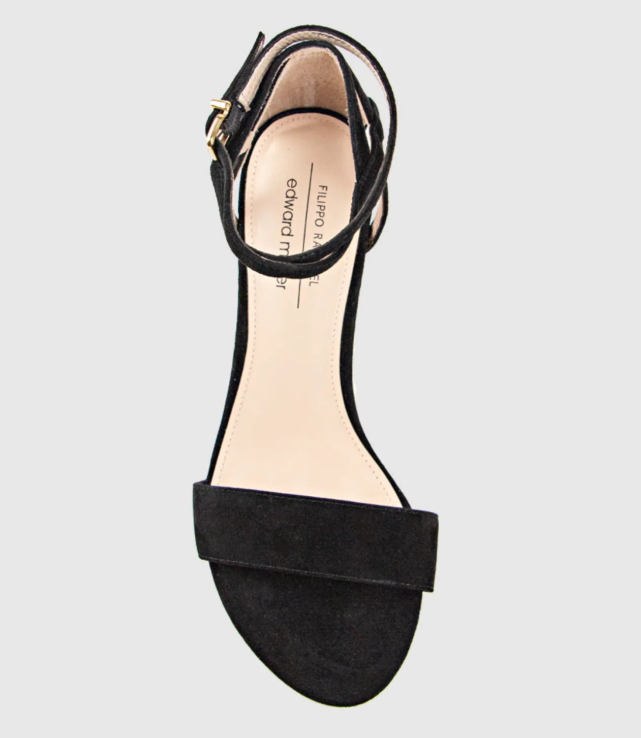 Kenia60 Block Heel Sandal With Hourglass Ankle Wrap In Black Suede