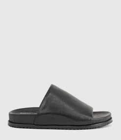 Kenna Slide On Footbed In Black