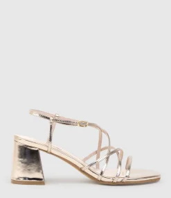 Kia65 Strappy Sandal In Rosegold High Shine