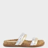 Kinala Two Strap Slide On Unit In Metallic Multi