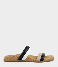Kinala Two Strap Slide On Unit In Neutral Multi