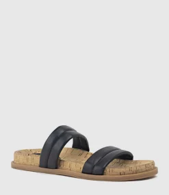 Kinala Two Strap Slide On Unit In Black