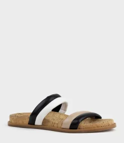 Kinala Two Strap Slide On Unit In Neutral Multi