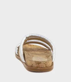 Kinala Two Strap Slide On Unit In Metallic Multi