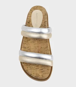 Kinala Two Strap Slide On Unit In Metallic Multi
