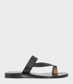 Kirabee Toe Thong Slide In Black