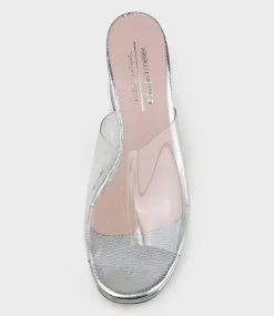 Krystal75 Vinalyte Platform Slide In Silver