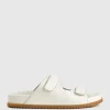 Kylo Two Strap Slide On Footbed In Offwhite