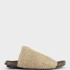 Kyndra Textured Slide On Footbed In Natural