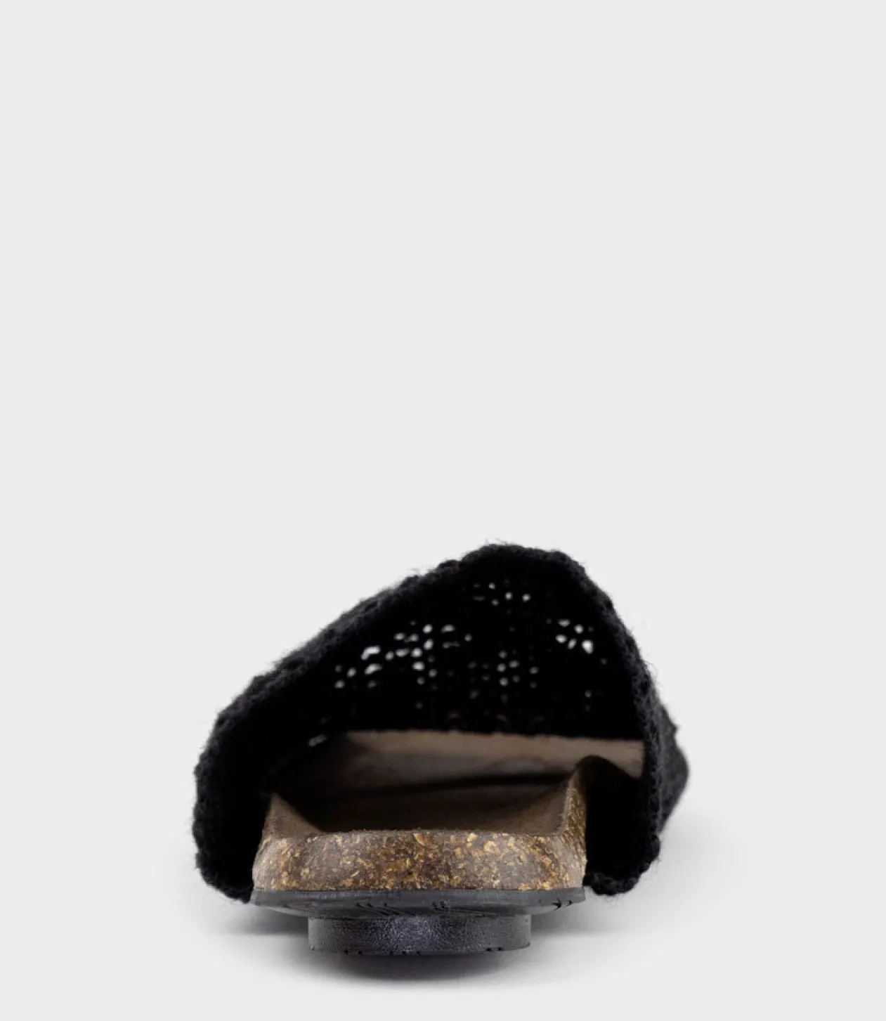 Kyndra Textured Slide On Footbed In Black