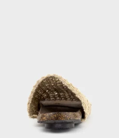 Kyndra Textured Slide On Footbed In Natural