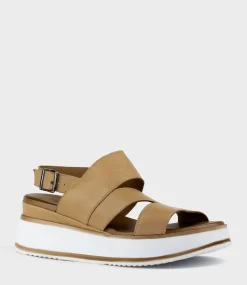 Laith Asymmetrical Sandal On Unit In Natural