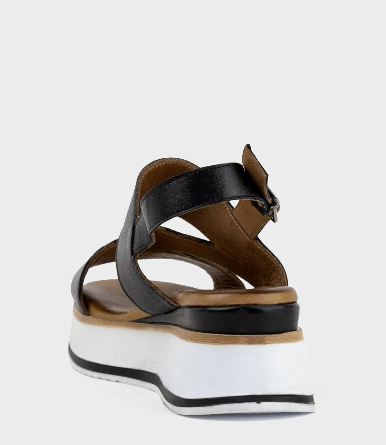 Laith Asymmetrical Sandal On Unit In Black