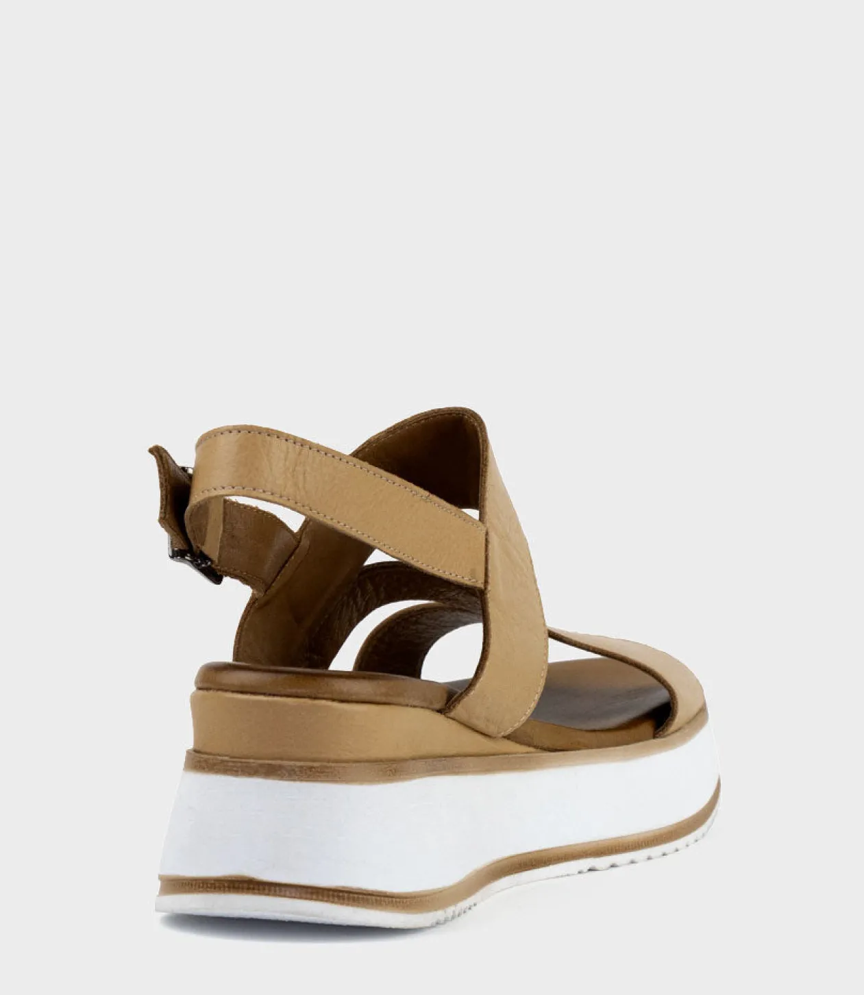 Laith Asymmetrical Sandal On Unit In Natural