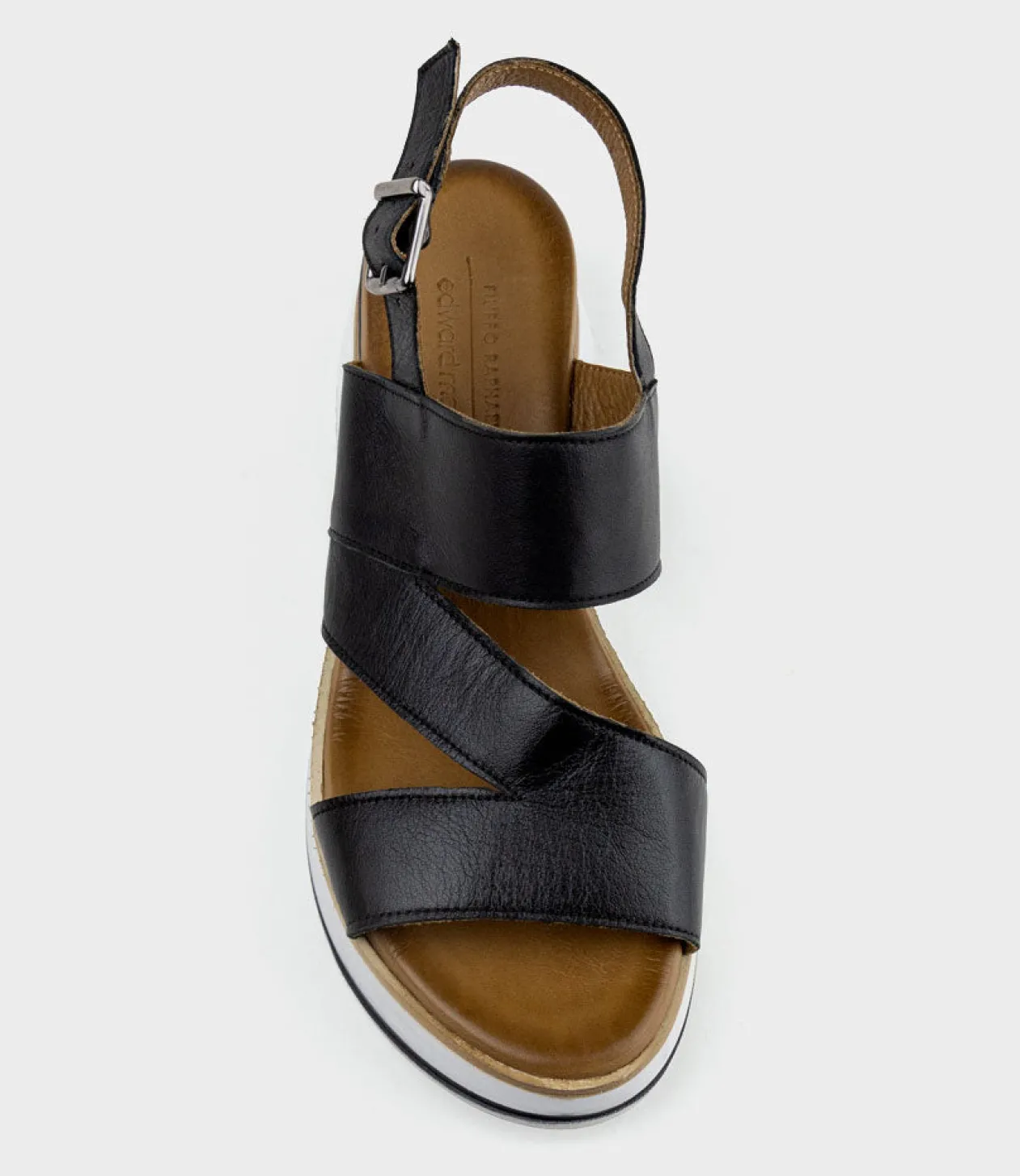 Laith Asymmetrical Sandal On Unit In Black