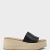 Levon Slide On Wedge In Black