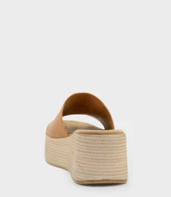 Levon Slide On Wedge In Tan
