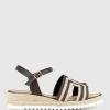 Mayan Geometric Weave Espadrille In Chocolate