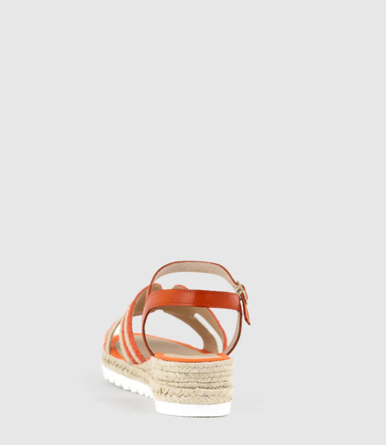 Mayan Geometric Weave Espadrille In Orange