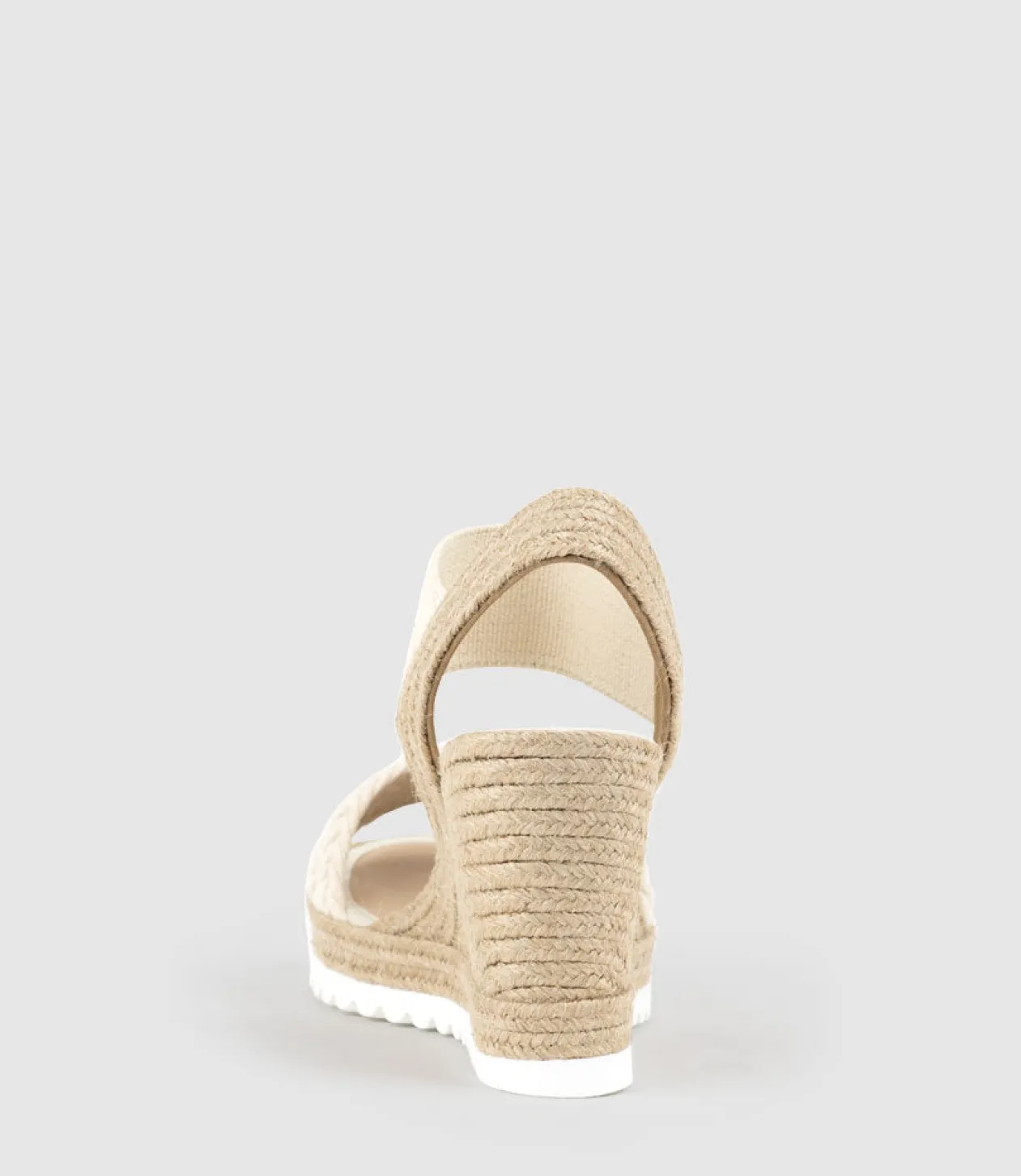 Mercedes Elastic Crochet Espadrille In Natural