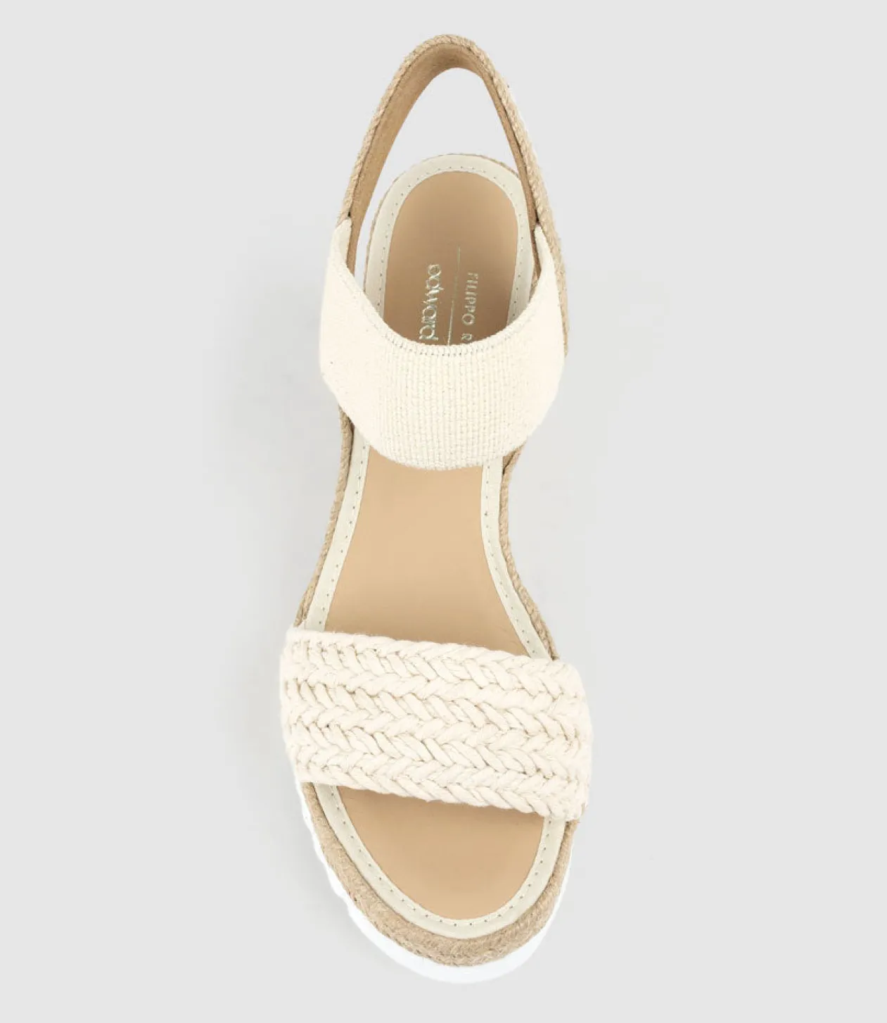 Mercedes Elastic Crochet Espadrille In Natural