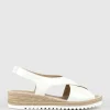 Merinda Crossover Sandal Espadrille In Offwhite