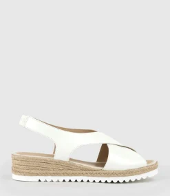 Merinda Crossover Sandal Espadrille In Offwhite