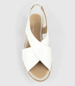Merinda Crossover Sandal Espadrille In Offwhite