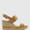 Mikara Two Strap Classic Espadrille In Camel