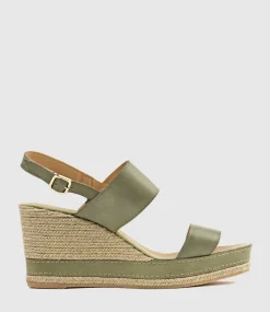 Mikara Two Strap Classic Espadrille In Sage