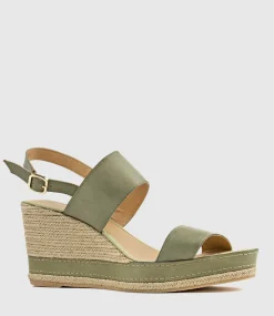 Mikara Two Strap Classic Espadrille In Sage