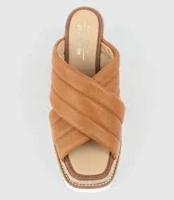 Morgan Quilted Crossover Espadrille In Tan