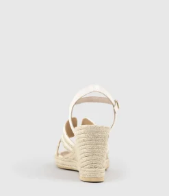 Motif Geometric Weave High Espadrille In White