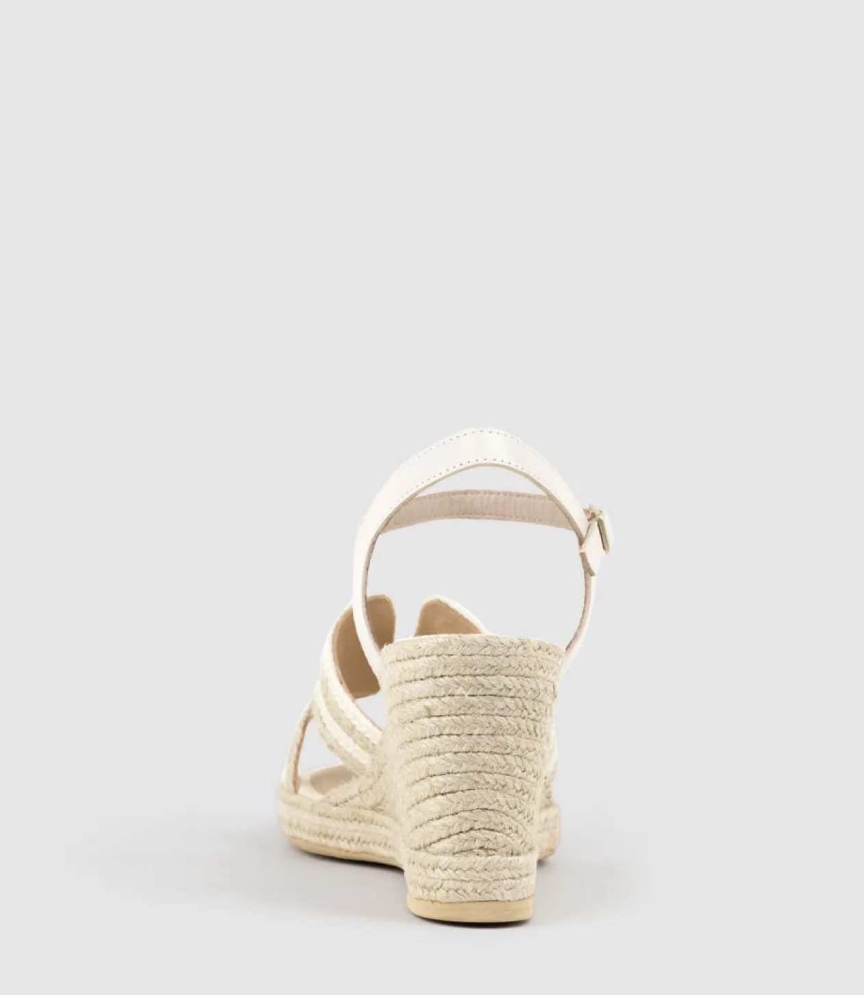 Motif Geometric Weave High Espadrille In White